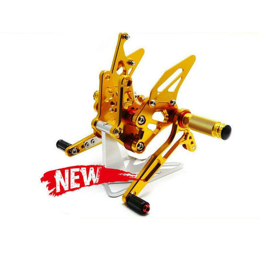 Gold Rearset Footrest For Suzuki GSXR 1300 2008 - 2017 Footpeg 09 10 11 12 13 - TDRMOTO