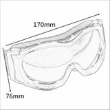 Kids White Goggles Tinted Lens For Outdoor Motor Sports Cycling Skiing Skateboarding - TDRMOTO