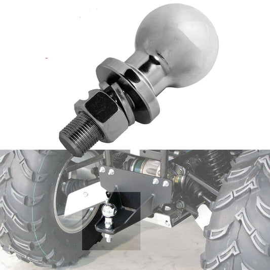 Tow Ball 50mm Heavy Duty Trailer Hitch Towball Chrome for Off-road Quad ATV - TDRMOTO