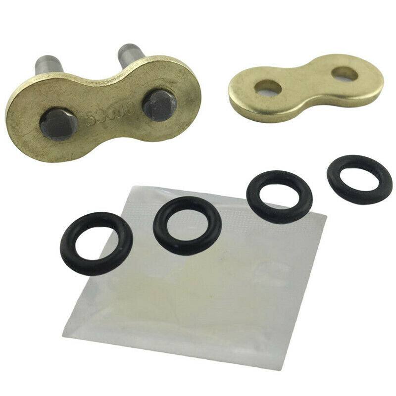 Gold 530 Rivet Type O-Ring Joiner Joining Connecting Master Link Motorcycle - TDRMOTO