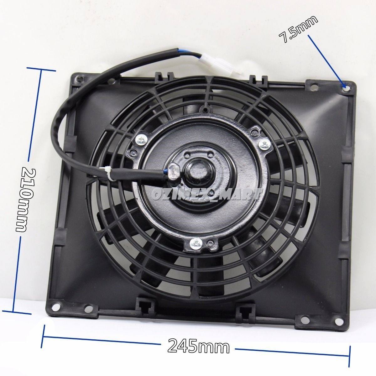 Radiator Thermo Electric Cooling Fan 200c 250cc Quad Dirt Bike ATV Buggy 12V - TDRMOTO