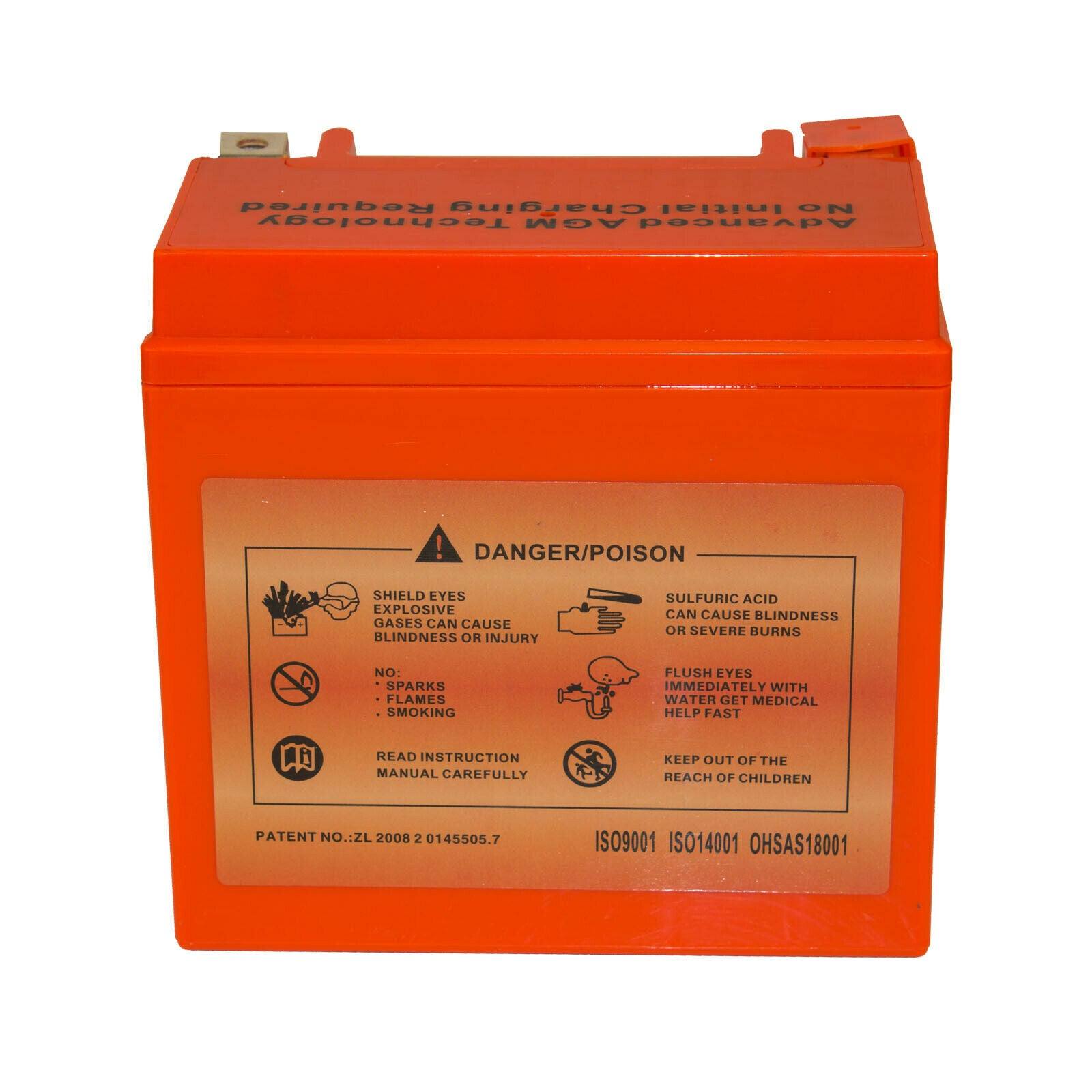 YTX14-BS Motorcycle Motocross 12v 14AH 200CCA GEL Sealed AGM Battery Motorcycle - TDRMOTO