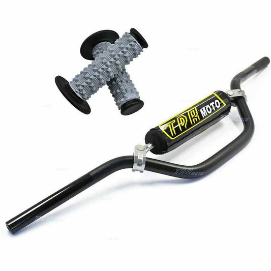 7/8 Inch Mid Handlebars – Black Universal Fit For ATV Pit Bike Dirt Bike Offroad