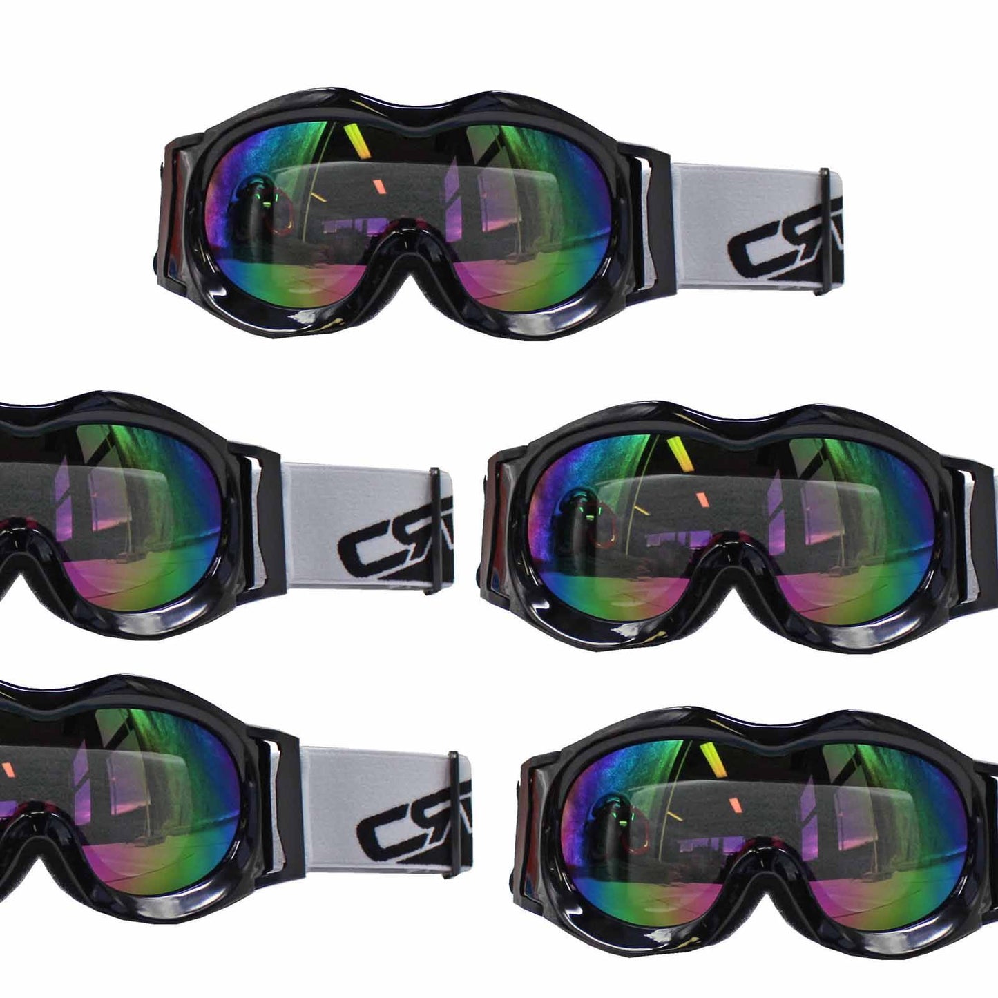 Kids Black Goggles Tinted Lens For Outdoor Motor Sports Cycling Skiing Skateboarding - TDRMOTO