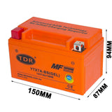 YTX7A-BS GTX7A-BS 12V 7Ah Motorcycle Motorbike Gel Battery For Kymco SYM 50 150 Aprilia Kasea - TDRMOTO