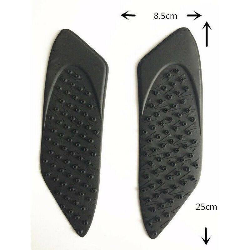 For Yamaha YZF R6 2006 2007 3M BLK Rubber Tank Traction Side Gas Knee Grip Pads - TDRMOTO