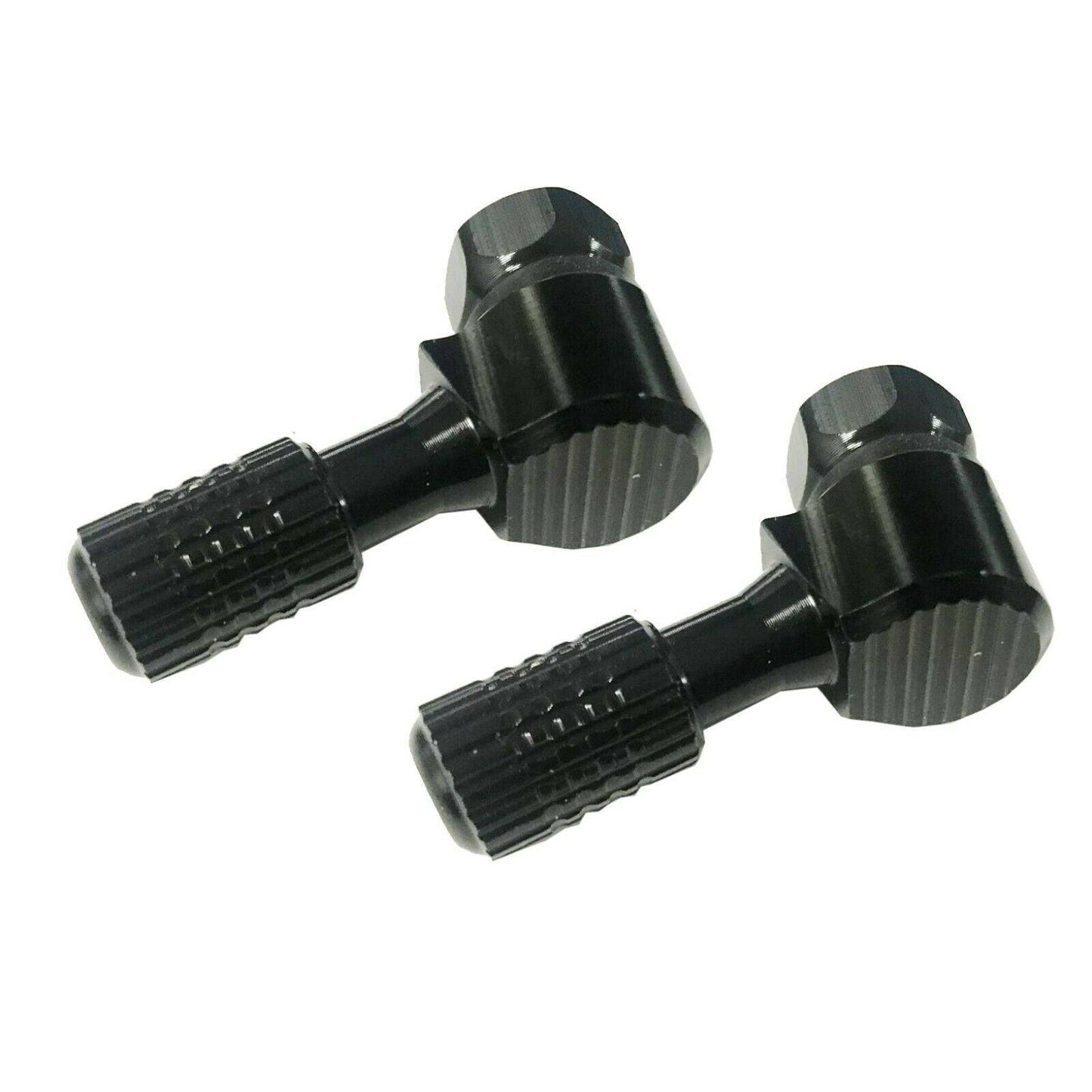 Motorcycle 45 Degree Rim Wheel Tire Valve Stems 11.3mm CNC Aluminum Black - TDRMOTO