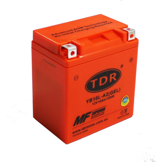 YB10L-A2 YTX10-BS 12V 11Ah Motorcycle Battery CB10L-A2 For Yamaha Kawasaki Suzuki - TDRMOTO