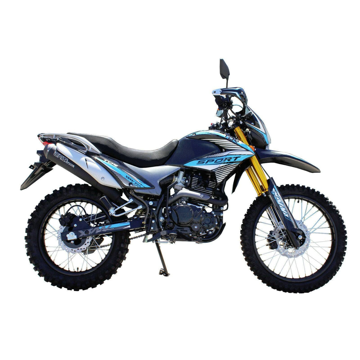 2025 TDR Blue XVW300 300cc Off Road Dirt Bike Farm Trail Use REC REG Ready - TDRMOTO