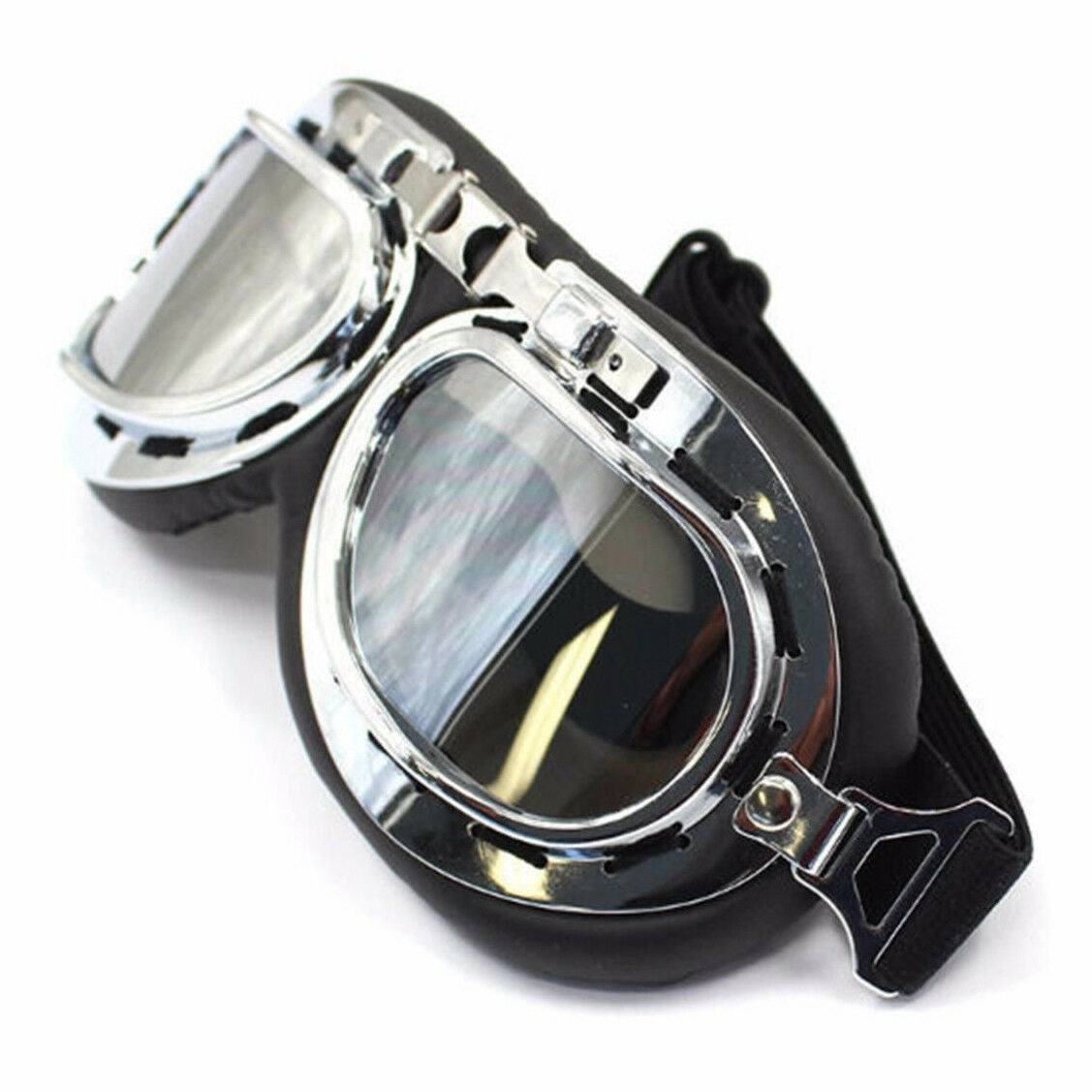 Goggles harley Vintage davison baron aviator flying cafe racer motorcross sport - TDRMOTO