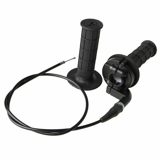 7/8" 22mm Throttle Accelerator Hand Grip + Throttle Housing + Cable For 125cc 150cc 200cc 250cc Quad ATV Dirt Bike - TDRMOTO