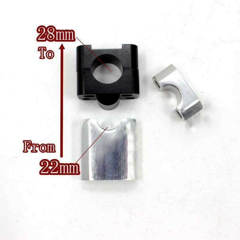Motorcycle HandleBar Fat Bar Risers Mount Clamp Adaptor 22MM To 28MM Dirt Bike - TDRMOTO