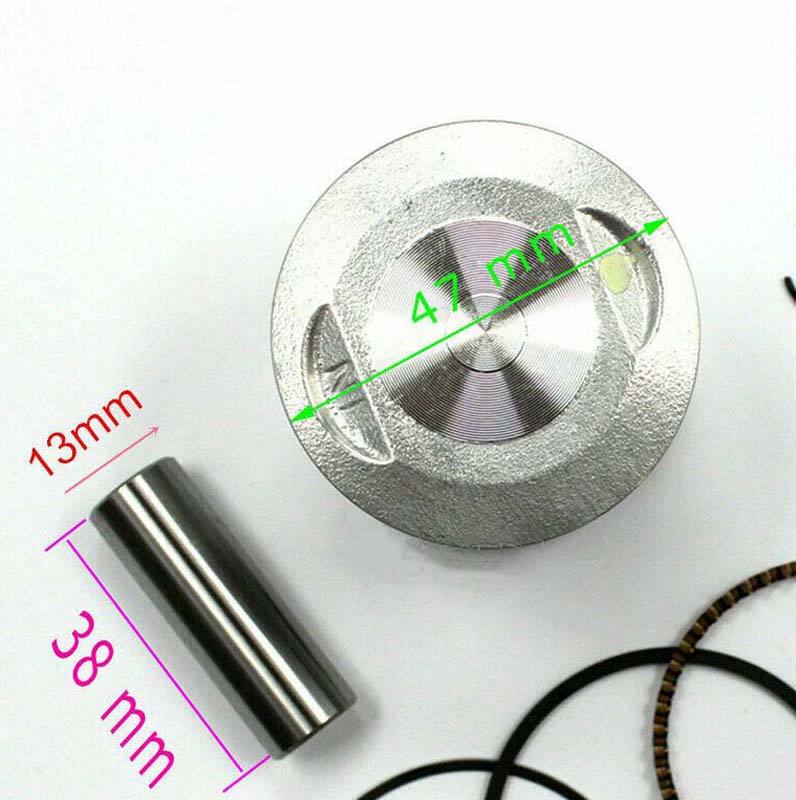 70cc-90cc PISTON &amp; RINGS &amp; Gasket  Dirt bike Quad Buggy Loncin Ducar atomik 47mm - TDRMOTO
