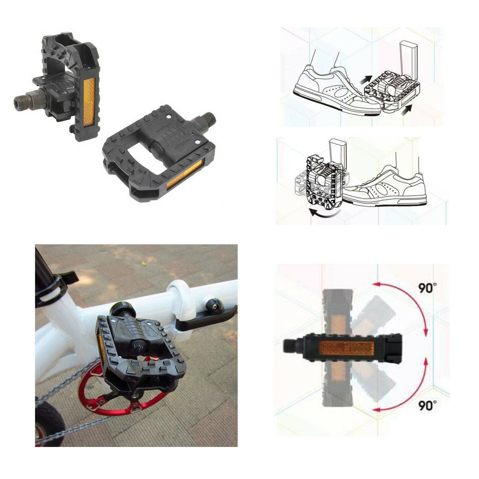 1 Pair Bicycle Pedals Folding Foldable Road Mountain Bike Cycling Bearing Pedal - TDRMOTO