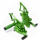 Rearset Rear Set Footpegs Fit Kawasaki Ninja 300 2013 Adjustable Foot Pegs Green - TDRMOTO
