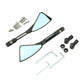 CNC Aluminum Motorcycle Rearview Mirrors Blue Glass For Yamaha MT09 MT07 - TDRMOTO