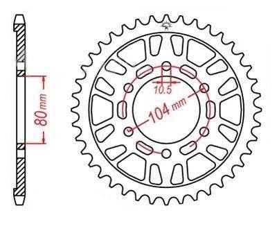 Kawasaki ZX6R 08 09 10 11 13 Front/Rear Sprocket 15T/46T Chain Size 520 ZVX - TDRMOTO