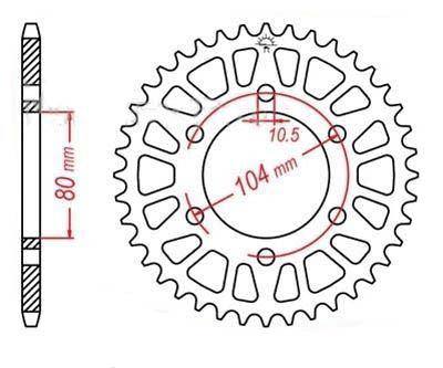 Kawasaki ER6N 06 07 08 09 10 11 12 13 Front/Rear Sprocket 15T/43T 520 ZVX - TDRMOTO