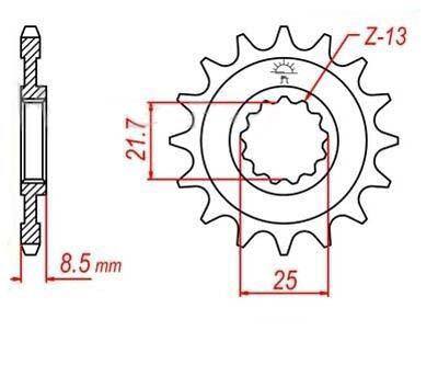 Kawasaki ZX6R 08 09 10 11 13 Front/Rear Sprocket 15T/46T Chain Size 520 ZVX - TDRMOTO