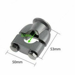 1 Pair 7/8" 22mm Silver Handle Bar Mount Mounting Riser Clamp For ATV Motorcycle - TDRMOTO