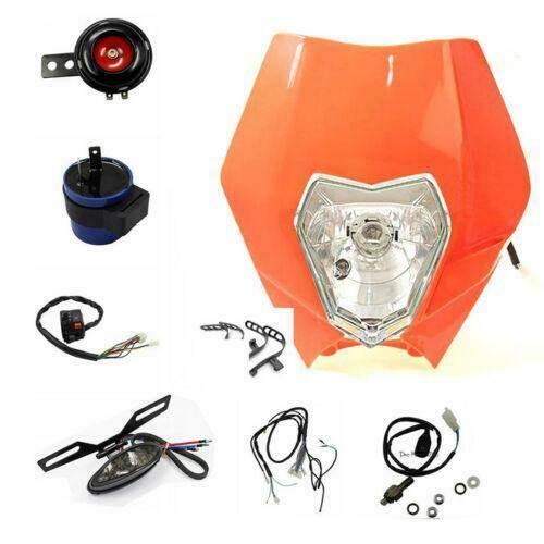 Rec Reg Head Tail Light kit For KTM 125 250 350 450 EXC-F XCF ORANGE - TDRMOTO