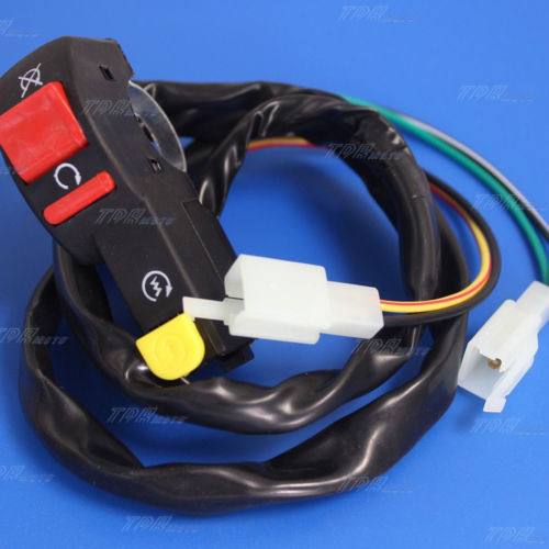 Kill Switch + Start Button 2X2 Pins Male Plugs PIT PRO Quad Dirt Bike ATV Buggy - TDRMOTO
