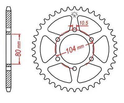Kawasaki ER6N 06 07 08 09 10 11 12 13 Front/Rear Sprocket 15T/43T 520 ZVX - TDRMOTO