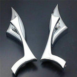 CHROME SPEAR REARVIEW MIRRORS 4 HONDA REBEL 250 SHADOW 600 750 VTX VT 1300 1800 - TDRMOTO