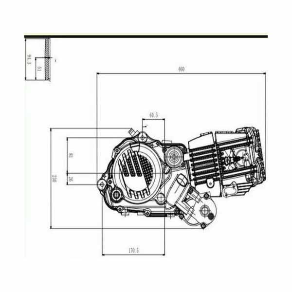 Zongshen ZS190 190cc Engine Motor For Dirt Bike ATV Quad Thumpstar Atomik Motor - TDRMOTO