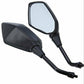 Motorcycle Black Rearview Mirrors For Kawasaki Z1000 Z750 Versys KLE 650 ZRX1100 - TDRMOTO