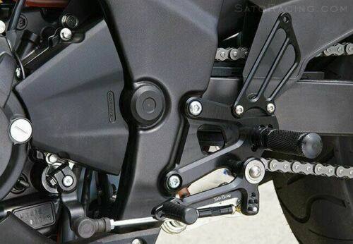 Fit Honda CBR250R 2010 2011 2012 2013 Adjustable Rearset Foot Peg Footrest Black - TDRMOTO