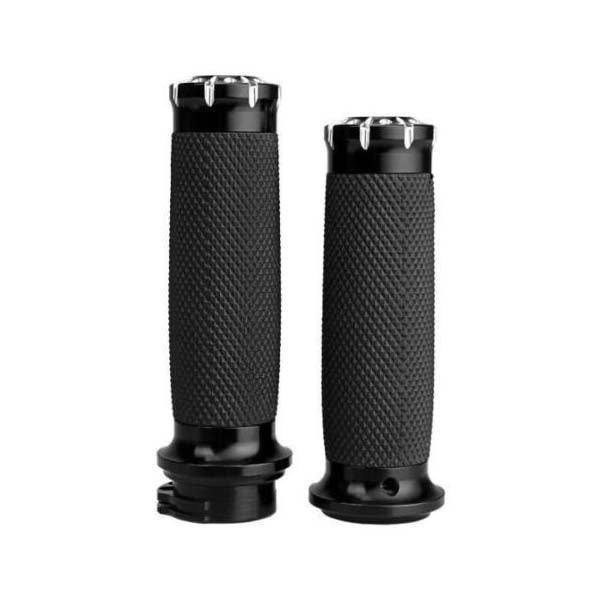 ODI Black/Black TBW 1 In. Vans Harley Davidson Grips - V31VHTWB-MB For - Foto 3