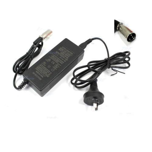 36V 3Pin XLR Plug Connector Lithium Battery Charger for Electric Scooter Bike - TDRMOTO
