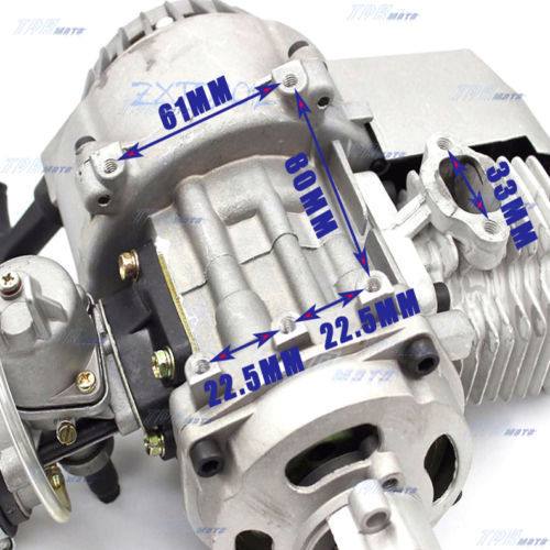 49cc 2 stroke Pull Start Engine Motor Mini Pocket PIT Quad Dirt Bike ATV Buggy - TDRMOTO