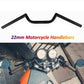 Black 22mm 7/8" Motorcycle Handlebar Drag Bars For Honda Suzuki Kawasaki Yamaha Universal Fit - TDRMOTO