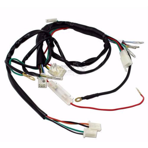 Full WIRE LOOM WIRING HARNESS 150cc 200cc 250cc 300cc mx Dirt Pit Trail Bike - TDRMOTO