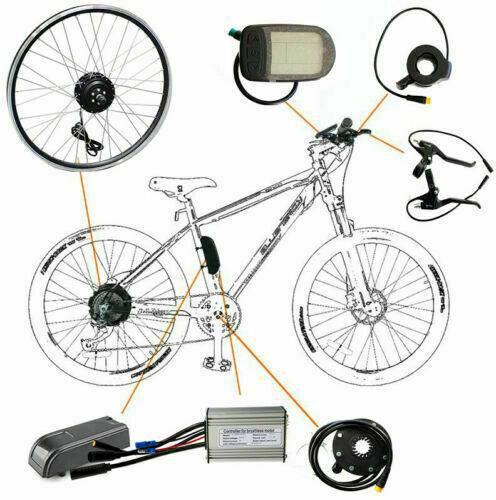 350W 26" Rear Hub 36V 10Ah Battery Electric Bike Conversion Kit - TDRMOTO