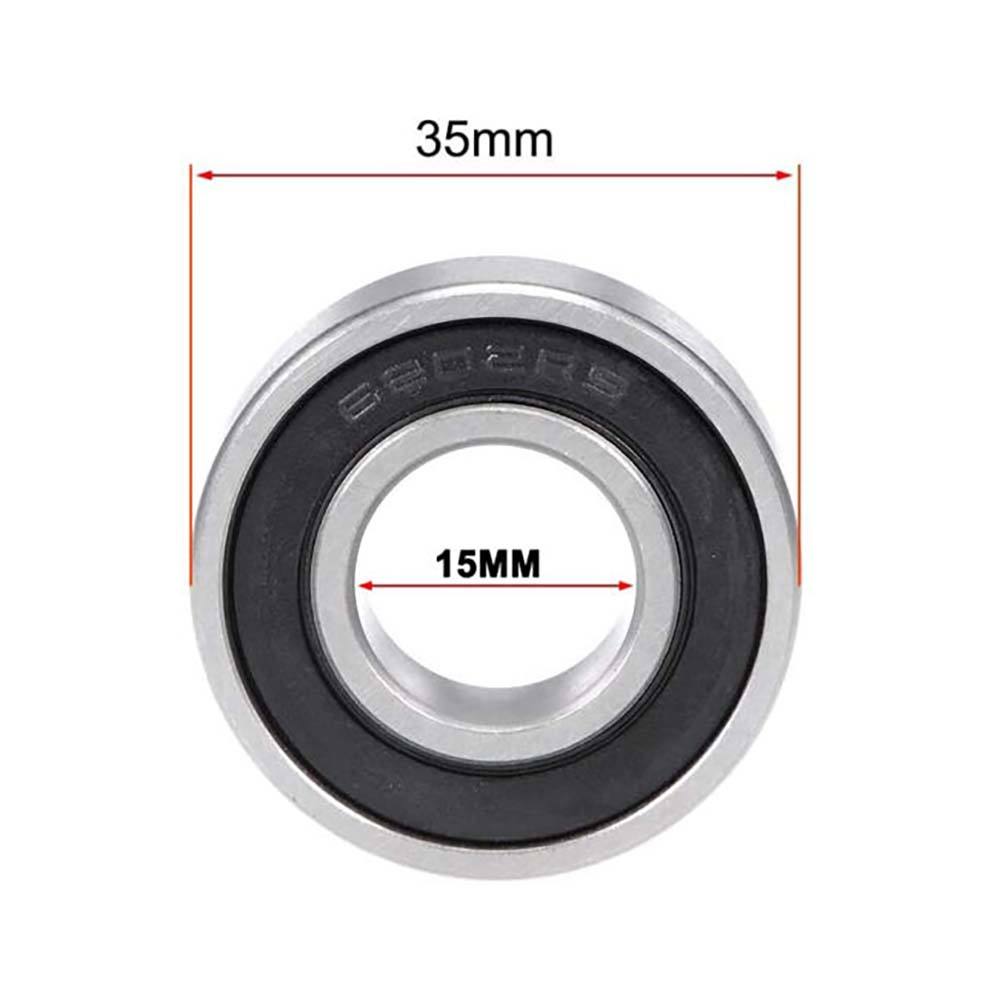 6202 RS Bearing rim 15mm axle wheel Bearings Sealed 35mm x 15mm X 11mm - TDRMOTO