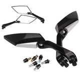 8mm 10mm Black Universal Fit Motorcycle Rear View Mirrors For Honda Yamaha Suzuki Kawasaki Hyosung - TDRMOTO