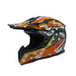 Orange Motorcycle Helmet for Kids/Youth/Boy/Girl/Children - TDRMOTO